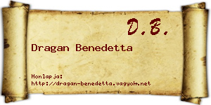 Dragan Benedetta névjegykártya